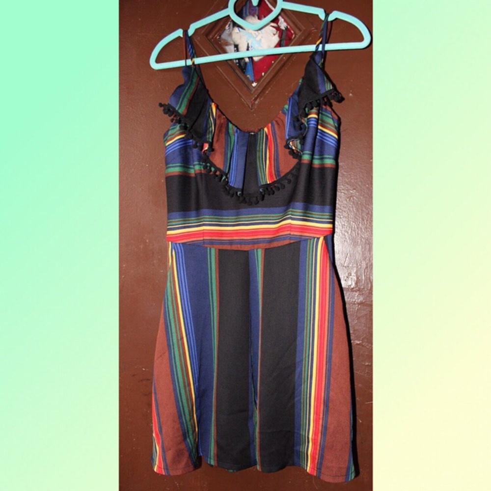Voodoo Vixen Stripped Romper